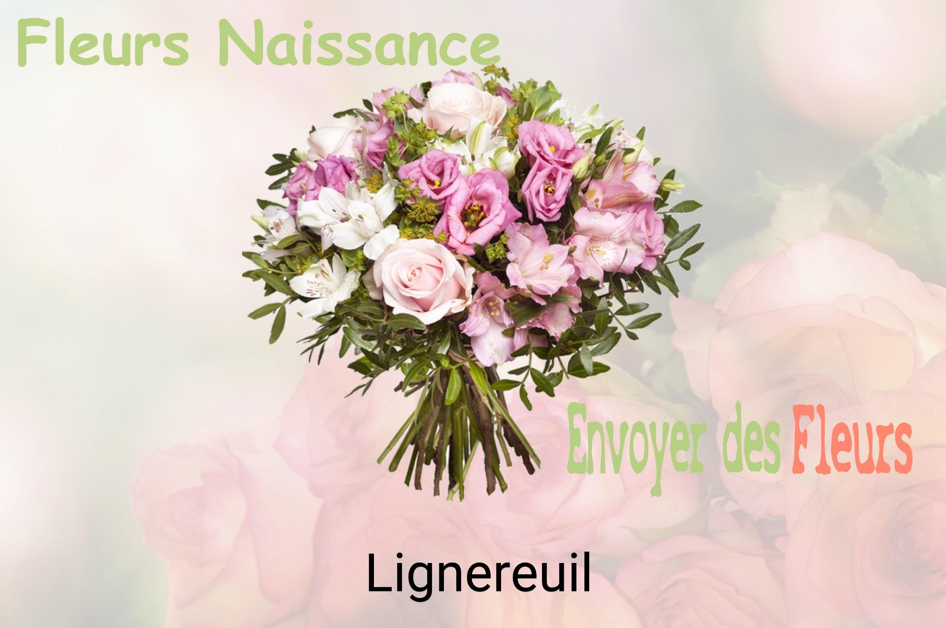 Bouquet de fleurs de naissance livré à Lignereuil